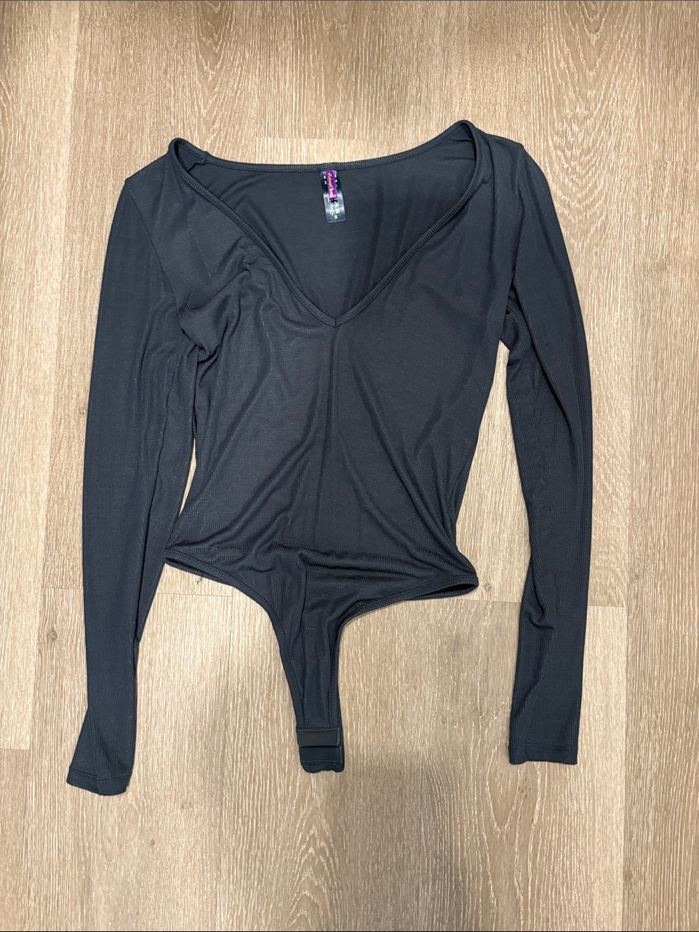 Maison Close Long sleeves thong body - La Femme Amazone - Dark Gray